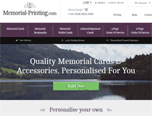 Tablet Screenshot of memorial-printing.com